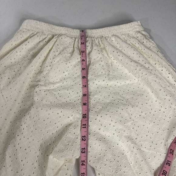 Vintage Alfred Dunner Pull-On Capris Ivory Eyelet Back Elastic Women’s Size 14 - Picture 8 of 12
